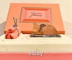 1995 Estee Lauder perfume compact Pleasures pink Cat's Meow