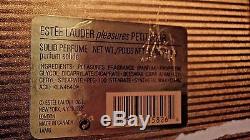 1998 Estee Lauder Solid Perfume Compact Petit Four Pink & White Enameled Box