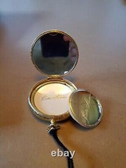 1999 ESTEE LAUDER Round Golden Classic Limited Edition Powder COMPACT Watch Fob