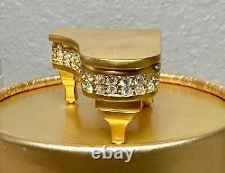 1999 Estee Lauder Dazzling Gold Grand Piano Solid Perfume Compact Full NIB