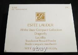 2001 Estee Lauder Lucidity Crystal Dragonfly Powder Compact All the Buzz NEW