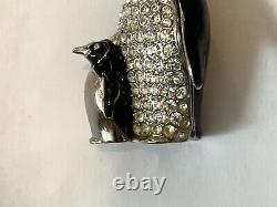 2001 Estee Lauder Penguin Compact White Linen Solid Perfume BOX