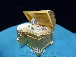 2001 Treasure Chest Estee Lauder Solid Perfume Compact