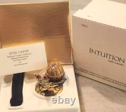 2002 Estee Lauder INTUITION GLISTENING DRAGONFLY Perfume COMPACT & Box