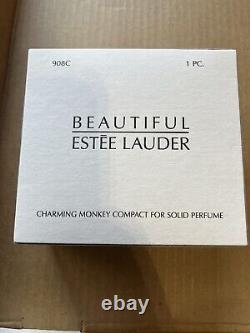 2003 Estee Lauder Beautiful Charming Monkey Solid Perfume Compact