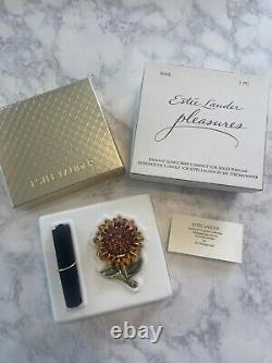 2003 Estee Lauder Jay Strongwater Solid Perfume Compact Radiant Sunflower