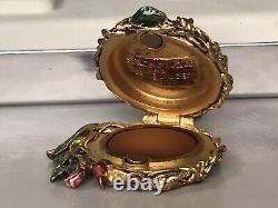 2003 Estee Lauder Solid Perfume Jeweled Nest Egg Compact Pleasures Strongwater