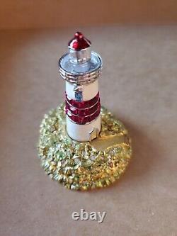 2004 ESTEE LAUDER Lighthouse Swavorski Solid Perfume COMPACT Beautiful