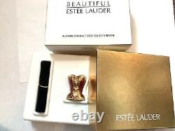 2004 Estee Lauder Bustier Beautiful Solid Perfume Compact BOX