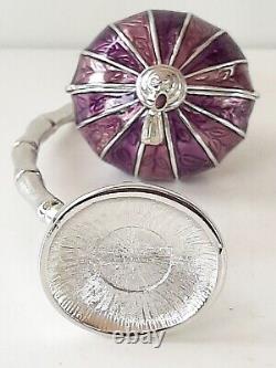 2005 Estee Lauder Purple Royal Lantern Solid Perfume Compact RARE