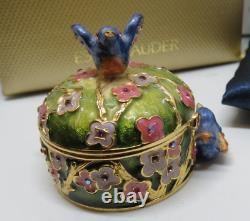 2006 Estee Lauder Beyond Paradise Bird In Bloom Strongwater Perfume Compact