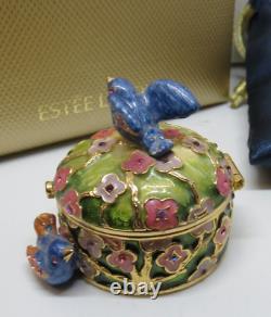 2006 Estee Lauder Beyond Paradise Bird In Bloom Strongwater Perfume Compact