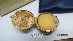 2006 Estee Lauder Beyond Paradise Bird In Bloom Strongwater Perfume Compact