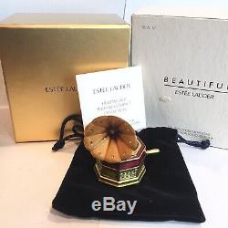 2007 Estee Lauder Jay Strongwater Glorious Gramophone Perfume Compact BOX