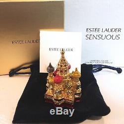 2008 Estee Lauder Cathedral Square Sensuous Solid Perfume Compact BOX Full
