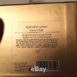 2008 Estee Lauder Sand Crab Enamel Crystal Solid Perfume Compact BOX
