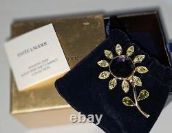 2009 Estee Lauder Sensuous Brilliant Bloom Flower Solid Perfume Compact BOX New