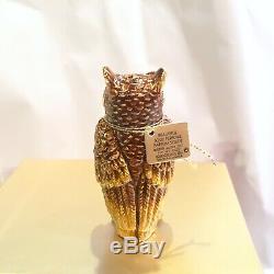 2010 Estee Lauder Jay Strongwater Beautiful Wise Ole Owl Solid Compact BOX