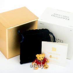 2014 Harrods Christmas Bear Estee Lauder Solid Perfume Compact Limited Edition