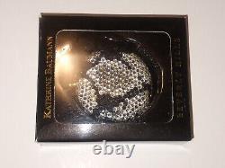 BE-008 Estee Lauder Kathrine Baumann Powder Compact Black Clear Crystals in Box