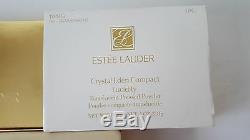 Bnib, Collectible Estee Lauder Green Compact-crystals On Both Sides. Excellent