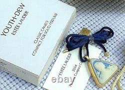ESTEE LAUDER 2004 CAMEO SOLID PERFUME NECKLACE COMPACT in Orig BOXES