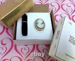 ESTEE LAUDER BLUE CAMEO VINTAGE YOUTH-DEW SOLID PERFUME COMPACT in Orig. BOX MIB