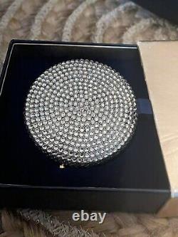 ESTEE LAUDER COMPACT DOUBLE MIRROR WITH Swarovski Crystals Beautiful