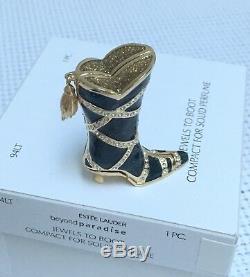 ESTEE LAUDER COWGIRL JEWELS TO BOOT SOLID PERFUME COMPACT in Orig. BOXES NEW