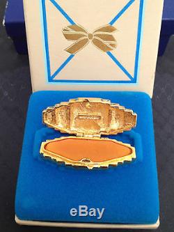 ESTEE LAUDER HEIRLOOM VINTAGE COMPACT w PRIVATE COLLECTION SOLID PERFUME MIB