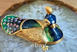 ESTEE LAUDER `PEACOCK `Compact for Solid Perfume 2003