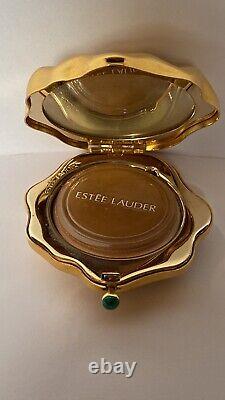 ESTEE LAUDER Powder Compact Lucidity Prince Charming FROG on Lily Pad NEW