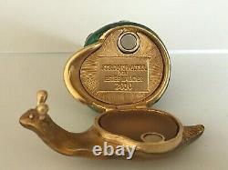 ESTEE LAUDER SOLID PERFUME COMPACT SHIMMERING SNAIL by JAY STRONGWATER FULL