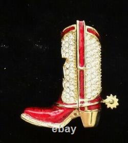 ESTEE LAUDER Solid Perfume Compact Red Cowboy Boot