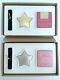 Estee Lauder Two Silver & Gold Stars Solid Perfume Compact In Orig. Boxes Rare