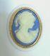 Estee Lauder Youth-dew Blue Cameo Solid Perfume Compact In Orig. Box Mib C. 1986