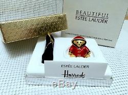 ESTEE LAUDER for HARRODS WILLIAM BEAR SOLID PERFUME COMPACT in Orig. BOXES 1/400