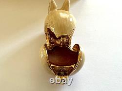 Estee Lauder 1997 Knowing Solid Perfume Compact Enamel Bunny Mib