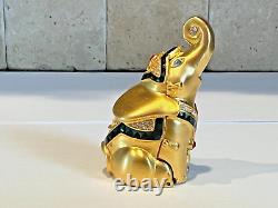 Estee Lauder 1997 RARE CRYSTAL LUCKY ELEPHANT PERFUME COMPACT GORGEOUS FULL