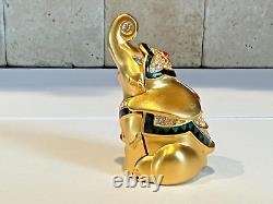 Estee Lauder 1997 RARE CRYSTAL LUCKY ELEPHANT PERFUME COMPACT GORGEOUS FULL