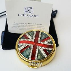 Estee Lauder 1997 Union Jack British United Kingdom Flag Lucidity Compact MIBB