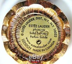 Estee Lauder 2001 BIRDBATH Solid Perfume Compact Mint in Both Boxes