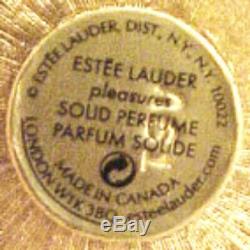 Estee Lauder 2001 CRYSTAL FAIRY Pleasures Solid Perfume Compact Mint in BB