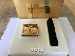 Estee Lauder 2001 Dazzling Gold Solid Perfume Compact Treasure Chest Mib
