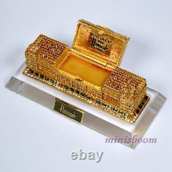 Estee Lauder 2002 HARRODS PALACE Solid Perfume Compact NIB Perpex Stand Included