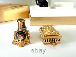 Estee Lauder 2002 Solid Perfume Compact Locomotive Mib Beautiful