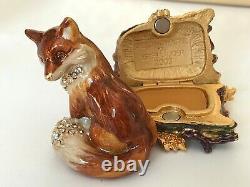 Estee Lauder 2003 Fiery Fox Solid Perfume Compact Mib White Linen Strongwater