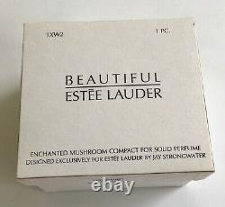 Estee Lauder 2003 Solid Perfume Compact Enchanted Mushroom Jay Strongwater NIB