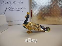 Estee Lauder 2003 Solid Perfume Compact Precious Peacock Mibb Full
