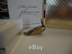 Estee Lauder 2003 Solid Perfume Compact Precious Peacock Mibb Full